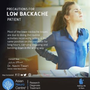 Precautions for Low Backache Patient, Dr. Navin Tiwari, 