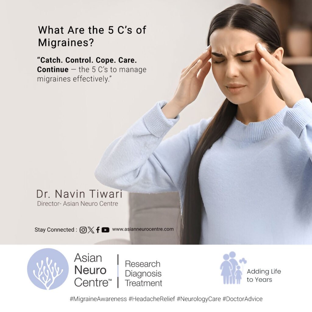 What are the 5 C's of migraines?